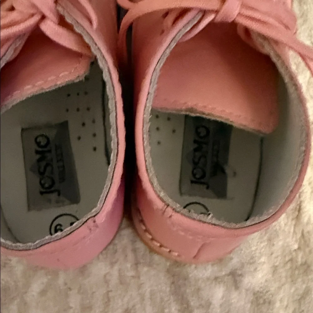 Josmo Toddler Pink Lace-Up Boots - Picture 5 of 7